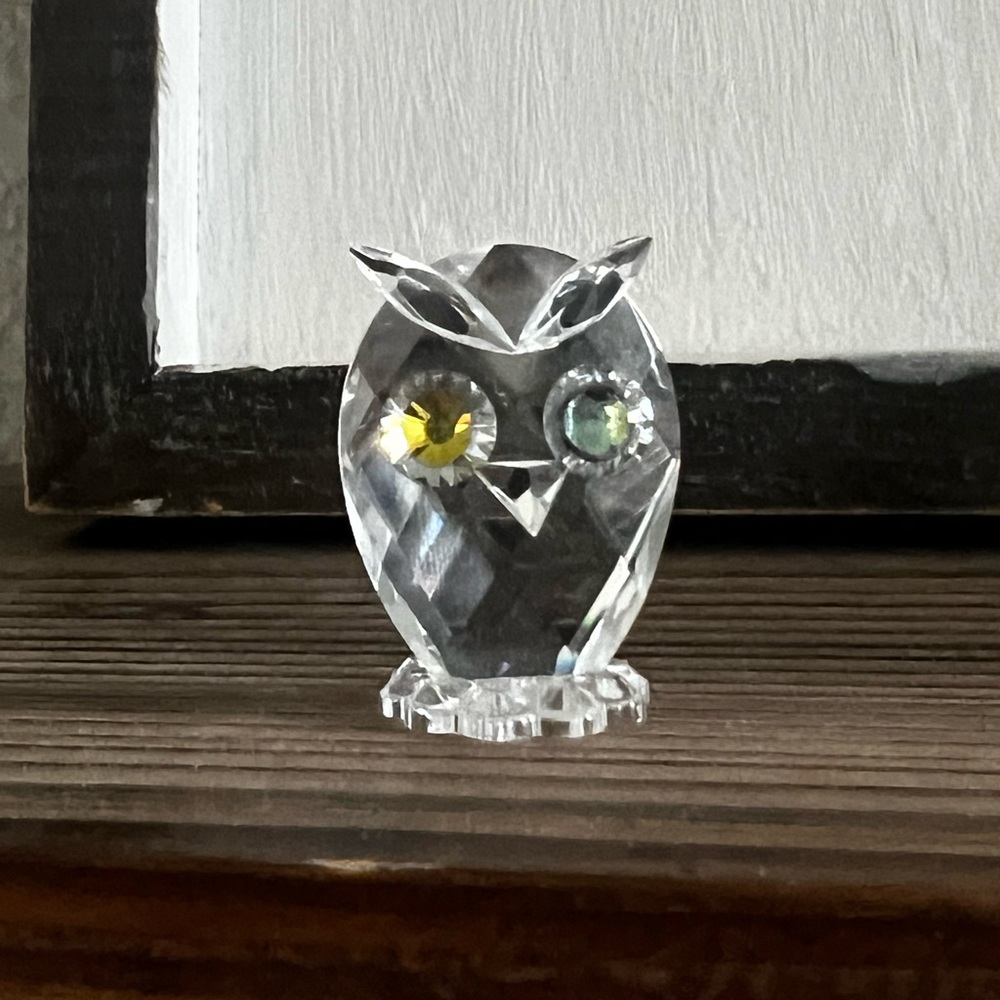 Swarovski woodland friends feathered beauties mini owl